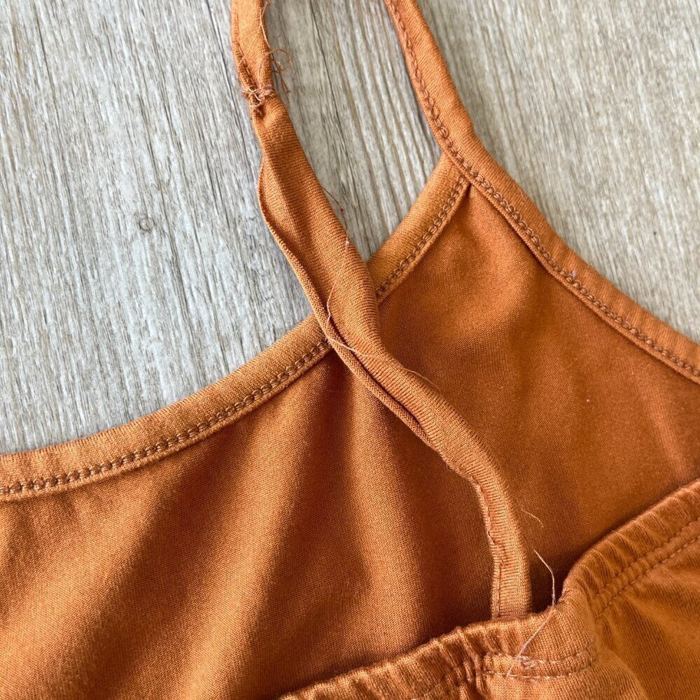 Womens Fashion Nova Orange Jumpsuit - L - Picture 6 of 7